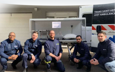 Un véhicule équipé pour protéger ambulanciers et patients